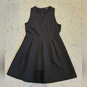 Gianni Bini Textured Black Sleeveless Fit & Flare Dress Size L 12